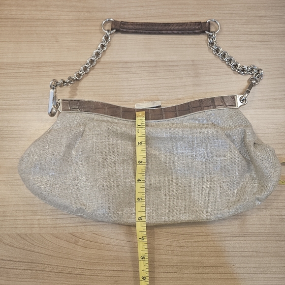 🔥Nine West vintage silver clutch purse handbag - Picture 5 of 7